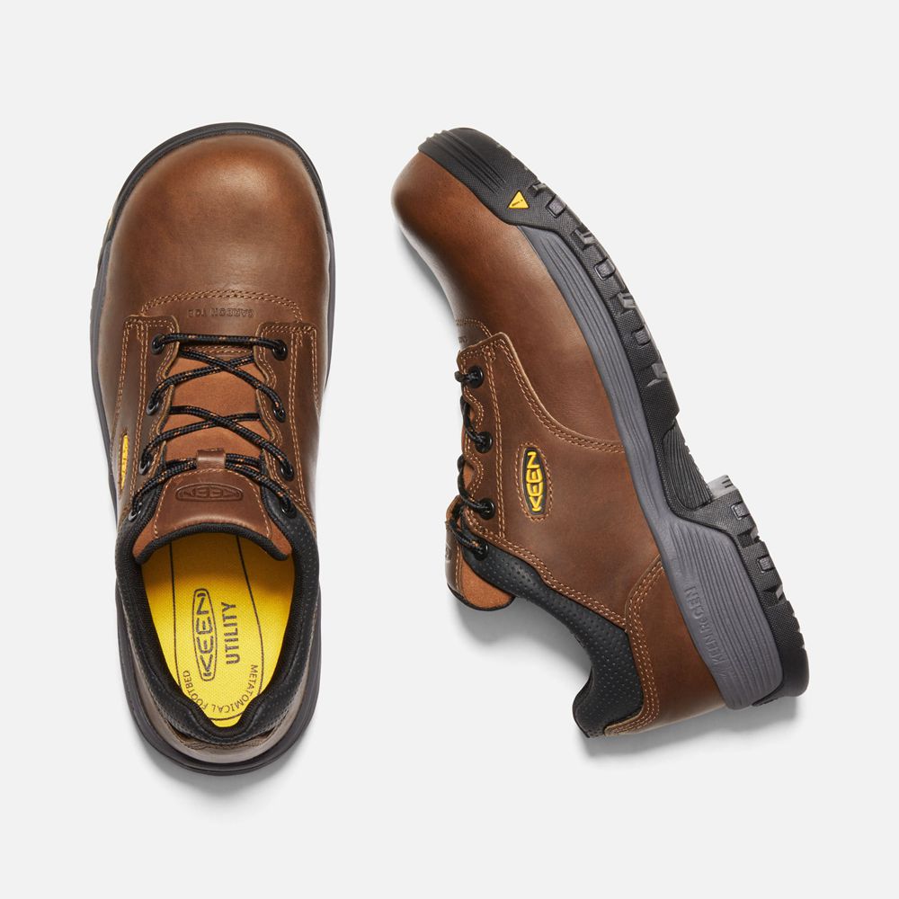 Keen Iş Ayakkabısı Erkek Kahverengi - Chicago Oxford (Carbon-Fiber Toe) - Türkiye CJRE21950